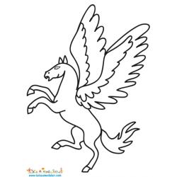 Coloriage de Pégase