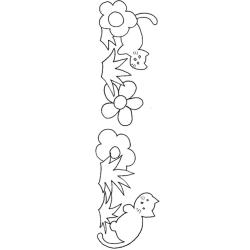 Imprimer le modèle à colorier pour la grosse pendule chats
