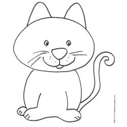 Ce petit chaton te plait ? Alors imprime vite le coloriage de ce chaton.
