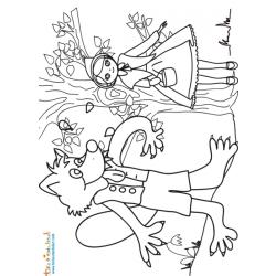 La rencontre du loup et du petit chaperon rouge