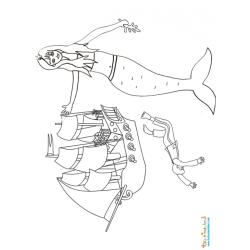 la petite sirène, le prince et le bateau