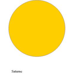 Imprimer le modèle Saturne pour système solaire