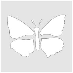 Imprimer le pochoir papillon