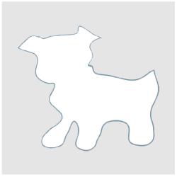 Imprimer le pochoir chien