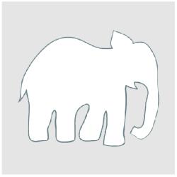 Imprimer le pochoir éléphant