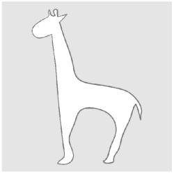 Imprimer le pochoir girafe