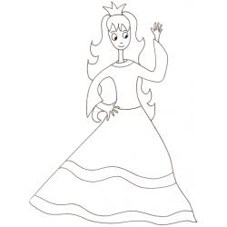 dessin de princesse à imprimer
