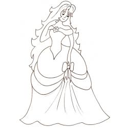 coloriage de princesse