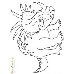 Styracosaure à colorier