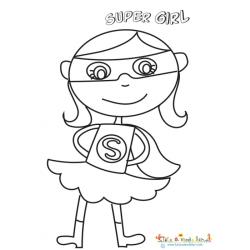 Coloriage super girl