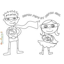 Super Papa et super Girl