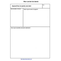 Fiche carnet de dents