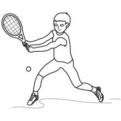 dessin de tennis