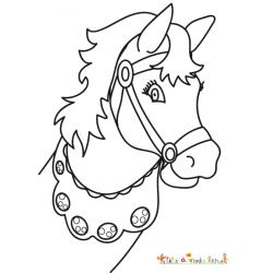 Coloriage tête de cheval