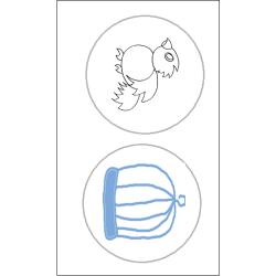thaumatrope de oiseau dans sa cage