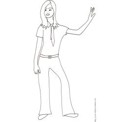 Coloriage du Top Model dessin 27