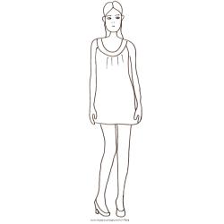 Coloriage du Top Model dessin 34