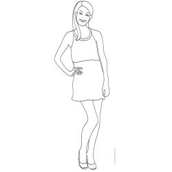 Coloriage du Top Model :