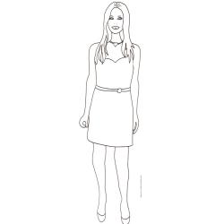 Coloriage du Top Model 