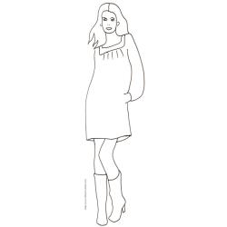 Coloriage d'un manequin