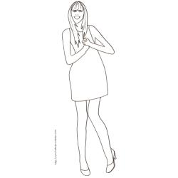 Coloriage du Top Model