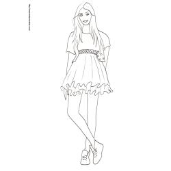 Coloriage du Top Model dessin 61