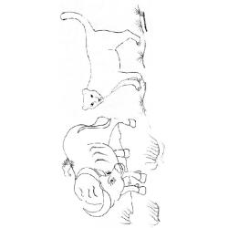 Imprimer la page 2 du conte "Le tigre et le paysan" 