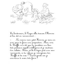 Imprimer la page 5 du conte "Le tigre et le paysan" 