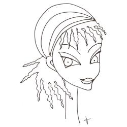 Jeune fille au foulard