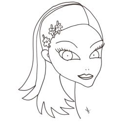 Fille aux barrettes