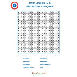 Grille 7 du vacabulaire de la République