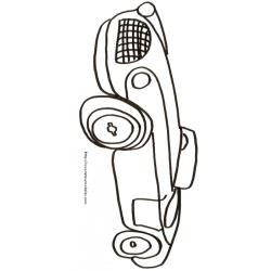 Coloriage d'une voiture décapotable