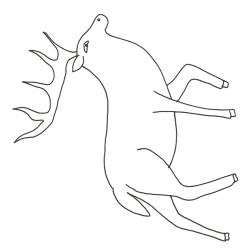 coloriage d'un wapiti