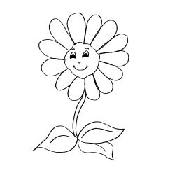 Imprimer le coloriage fleur grosse tête Un coloriage parfait pour le Printemps