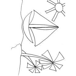 coloriage sur la mer dessin 3