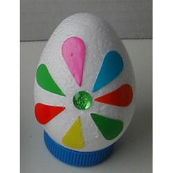 Exemple de décoration d'oeuf motif fleur