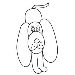 Coloriage signe du zodiaque: le chien