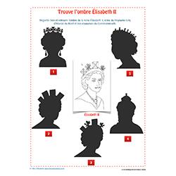 Trouve l'ombre Élisabeth II