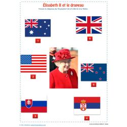 Élisabeth II et le drapeau