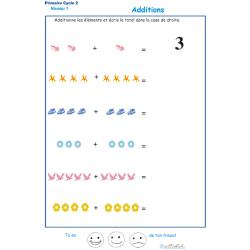 fiche d'additions visuelles  - exercice 4