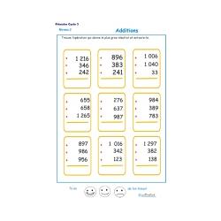 Exercices d'additions pour les enfants du cycle 3 primaire : CE2 - CM1 - CM2