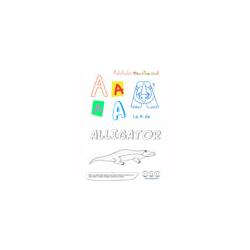 Alphabet : lettre "A" majuscule sur Tête à modeler à imprimer