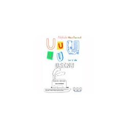 Alphabet : lettre "U" majuscule à imprimer