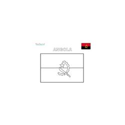 Coloriage drapeau Angola