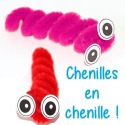 Chenille en chenille ou cure-pipe  de velours
