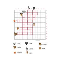 Grille de mots croisés maternelle animaux