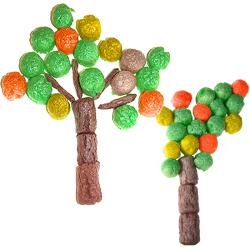 Créer des arbres d'automne en flocons de maïs
