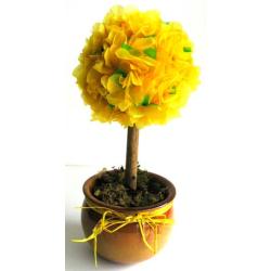 Arbre aux roses en papier de soie