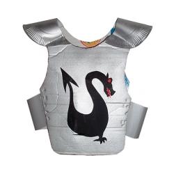 Armure de chevalier au dragon noir