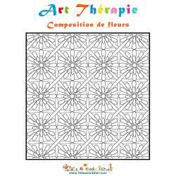 Art Thérapie : composition de fleurs